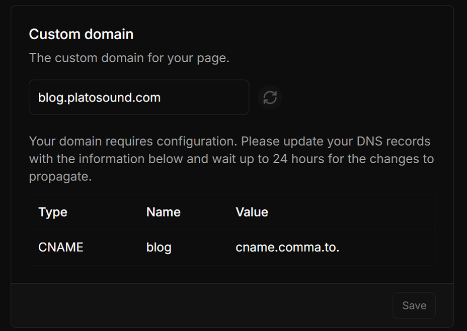 Custom domain